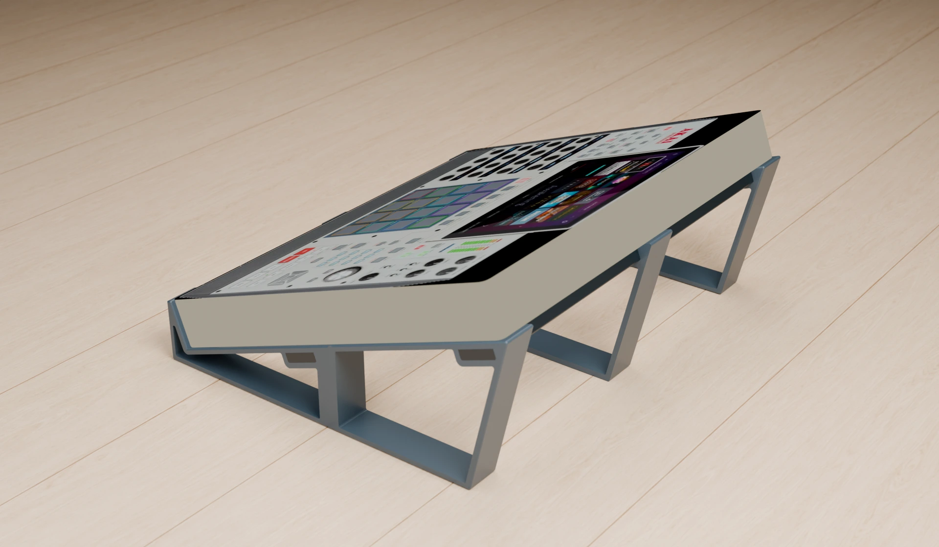 Akai MPC X SE stand with gear